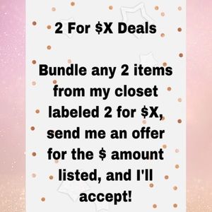 2 For $X Deals